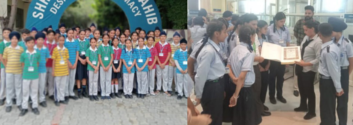 School students made an educational visit to Desh Bhagat University